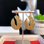 AAA Replica Celine Open Flake Earrings In Yellow Gold